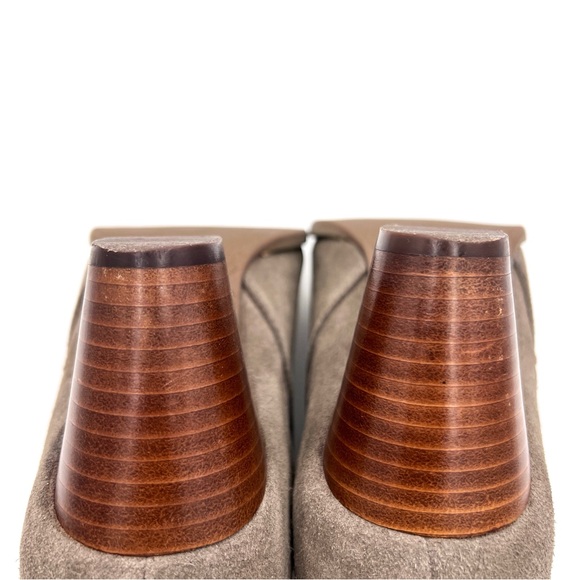 Vionic Sterling Taupe Suede Side Zip Booties Size 8 - Picture 10 of 12